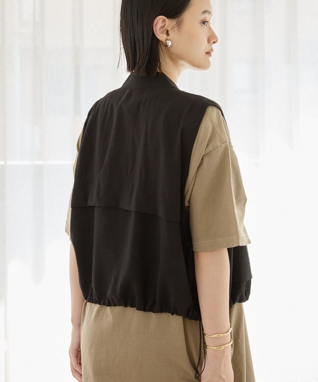 AMERICAN HOLIC Ｗポケットショートベスト Black