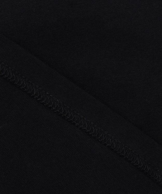 ANY KIDS 袖ギンガム 七分袖 Tシャツ ブラック×ブラックギンガム