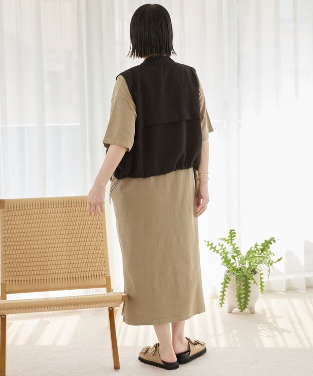 AMERICAN HOLIC Ｗポケットショートベスト Black