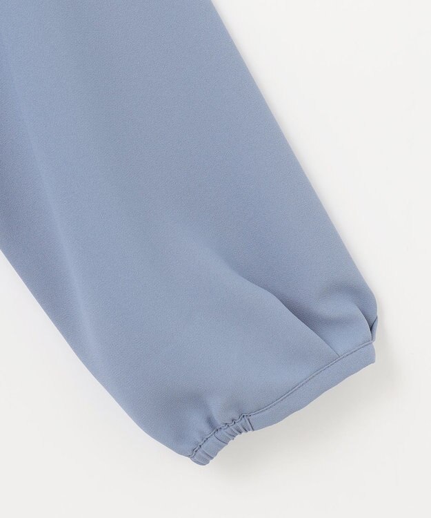 J.PRESS LADIES ストレッチジョーゼット Vネック カットソー スカイブルー系