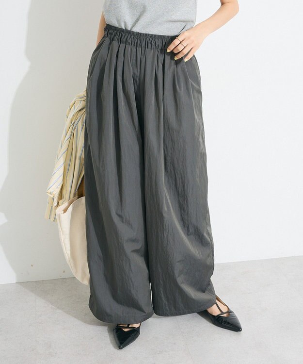 CRAFT STANDARD BOUTIQUE コクーンカラーパンツ Charcoal Gray