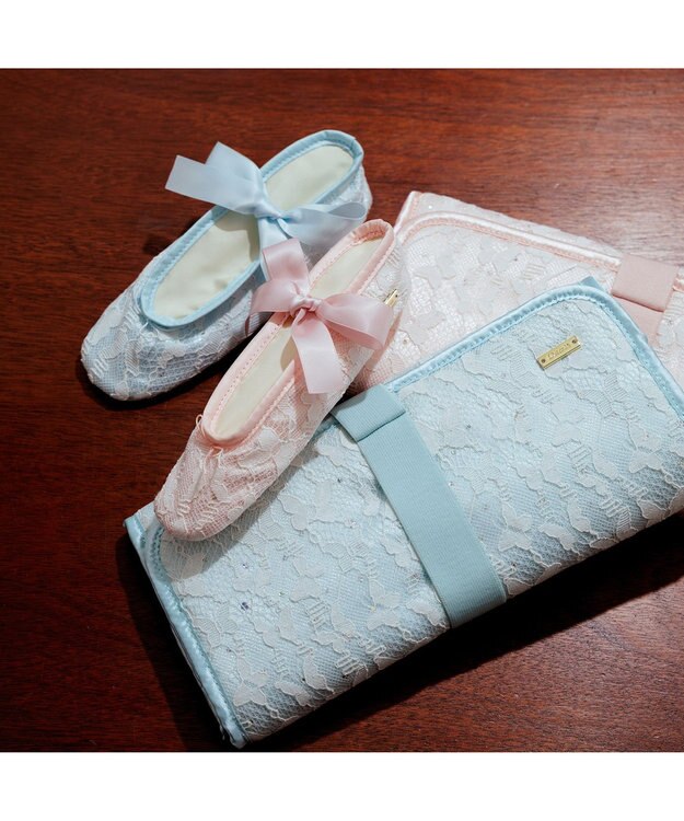 Chacott レースシューズポーチ ロイヤルピンク