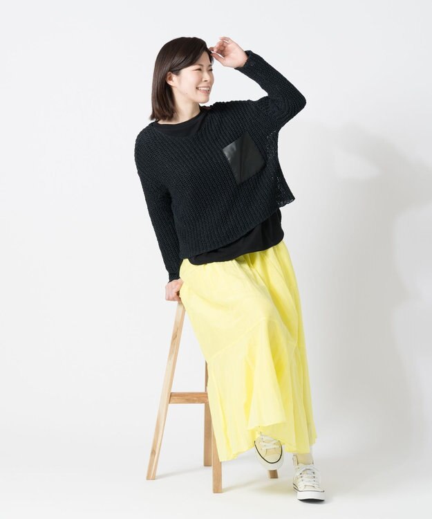 ONWARD Reuse Park 【BEIGE】ニット春夏 ブラック