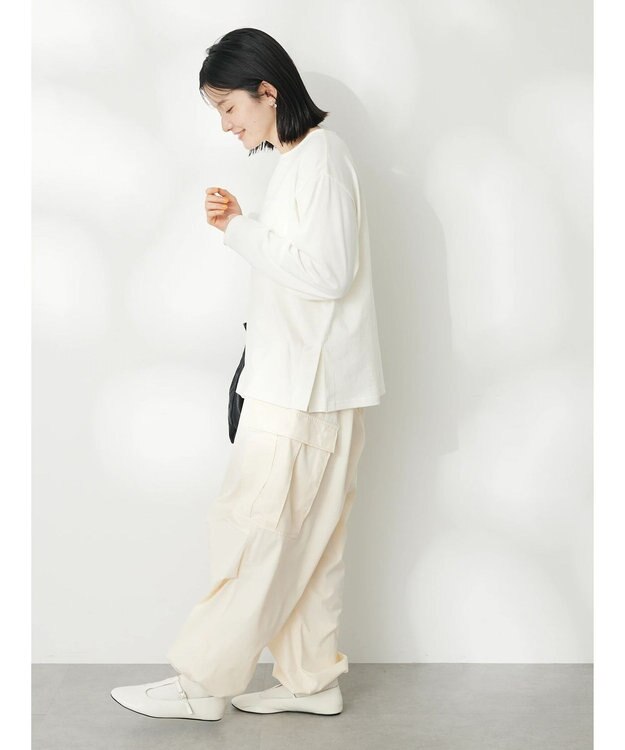 CRAFT STANDARD BOUTIQUE サイドスリットプルオーバー Blue