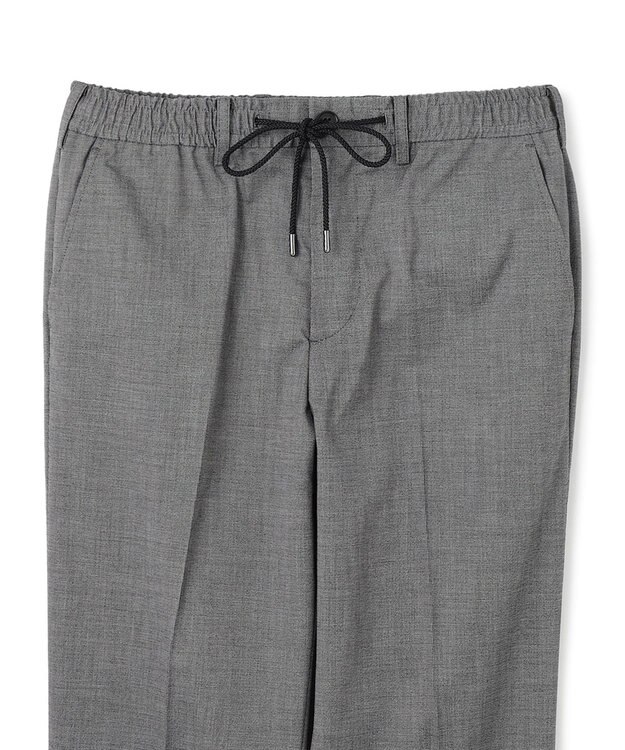 JOSEPH HOMME 【ストレッチ/ウエストゴム仕様】キャリーマンストレッチ ドロスト付ストレートパンツ / HOVE ライトグレー系