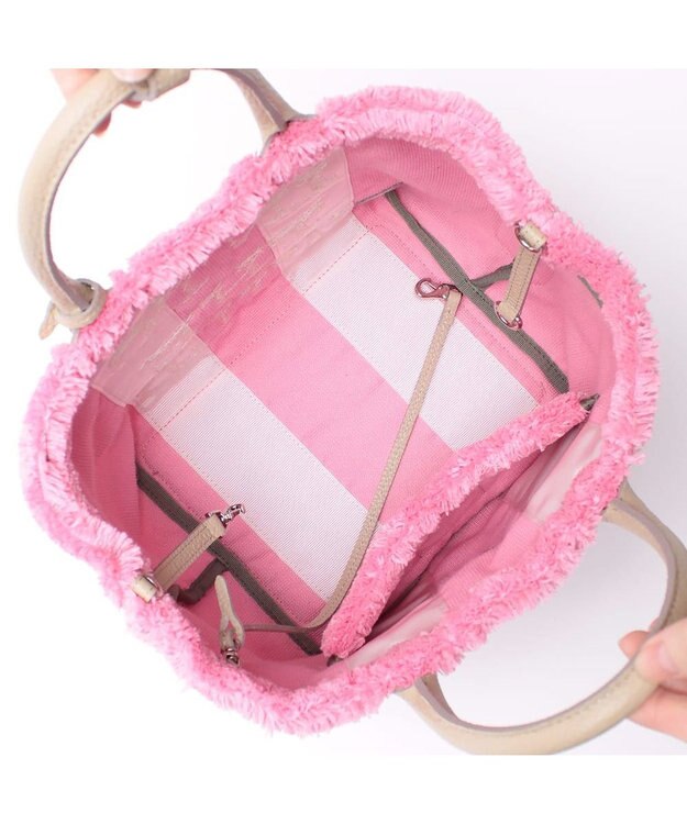 A.D.M.J. 【もこもこ】オスカー/コード刺しゅうキューブトート21cm(Dカン＋) FADAD ROSE