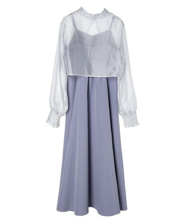 earth music&ecology ＳＥＴ２点ボレロ＋キャミワンピース Sax