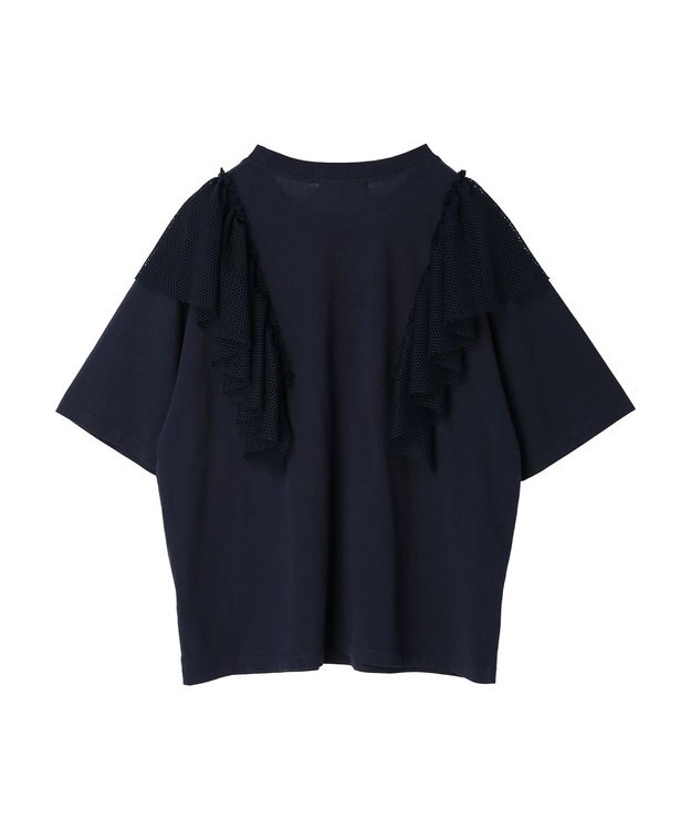 Green Parks ・ＳＵＧＡＲ　ＳＰＯＯＮ　カレッジｐｔラッフルＴシャツ Navy
