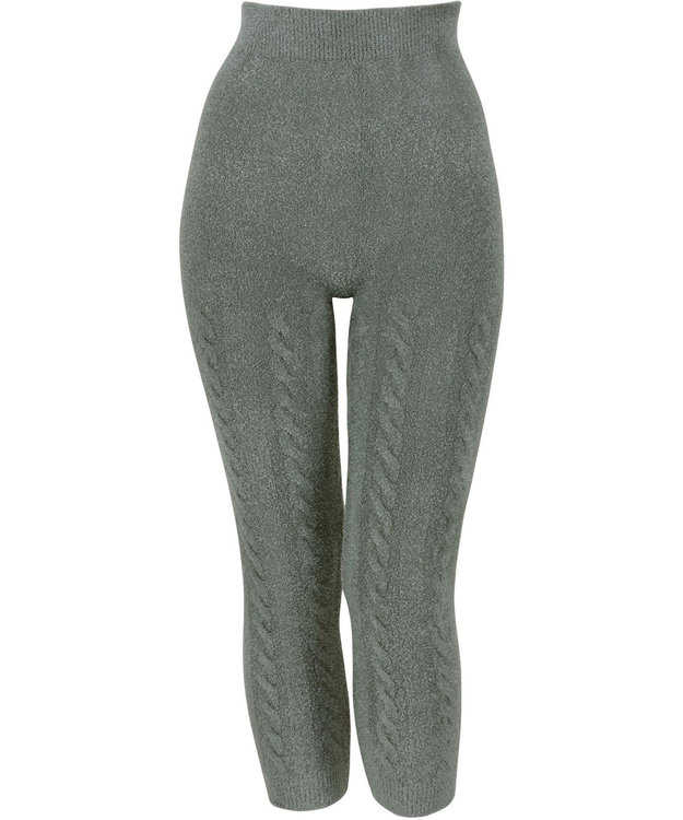 WACOAL 毛パン 足首丈 はきこみ丈ふかめ あたたかボトム ふんわりフィット ふわふわ 毛糸のパンツ レディース PPL760 /ワコール グレー