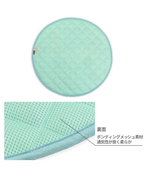 PET PARADISE スヌーピー 冷感柔らか マット 《アイス柄》 丸型 Ｓ ブルー