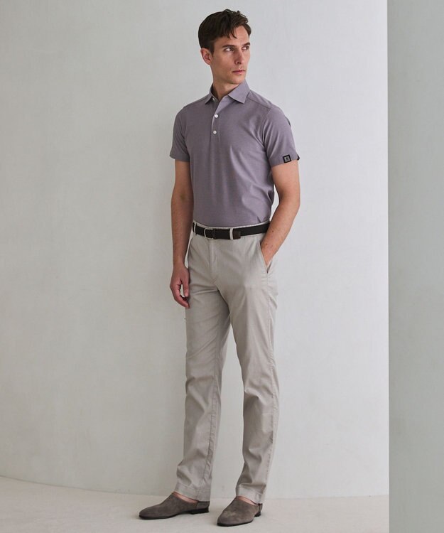 GOTAIRIKU 3年連続売上NO1/キングサイズ登場【仕事で着られる】キレイめ 鹿の子 BIZ ポロシャツ ライラック(26年新色)