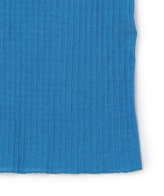 uncrave ランダムリブシアーニット タンクトップ ロイヤルブルー