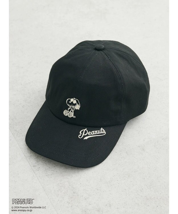 Green Parks ■ＰＥＡＮＵＴＳ　刺繍ＣＡＰ Black