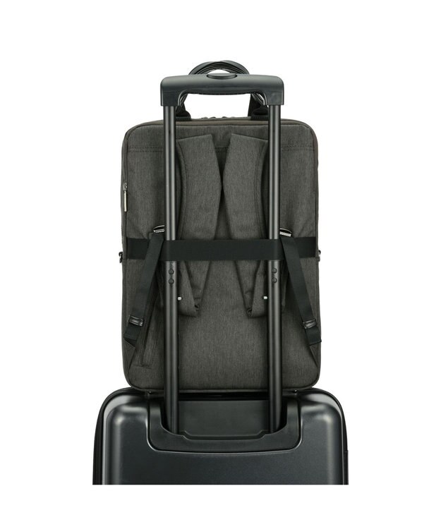 ACE BAGS & LUGGAGE ace. フィッテムヘザー ビジネスリュック A4サイズ 14インチPC収納 エキスパンド 20114 エース ブラック