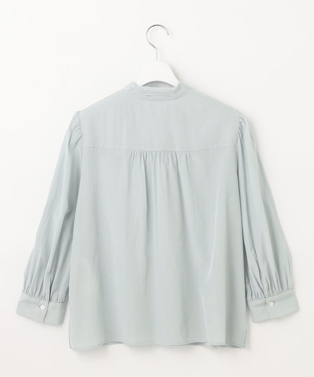 自由区 L 【洗える】TACブライトローン ブラウス 黄緑系