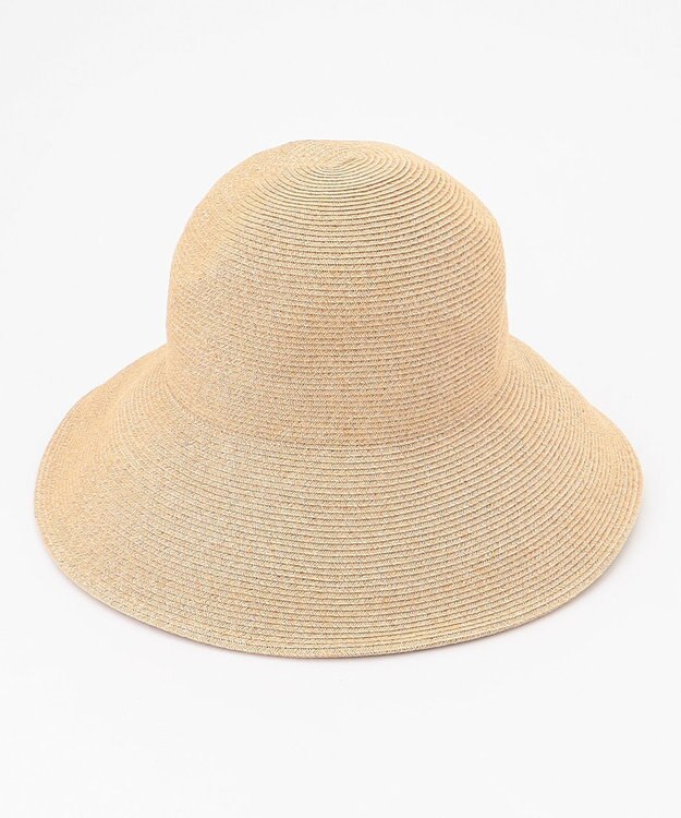 23区 【UVカット/洗える】ペーパー ブレード ハット ベージュ系