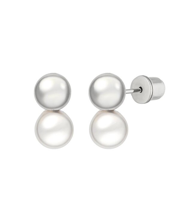 NAVE 【AFFECT】パールピアス シルバー系