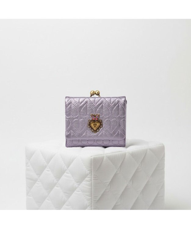 ANNA SUI ドリーミー 口金二つ折り財布 パープル