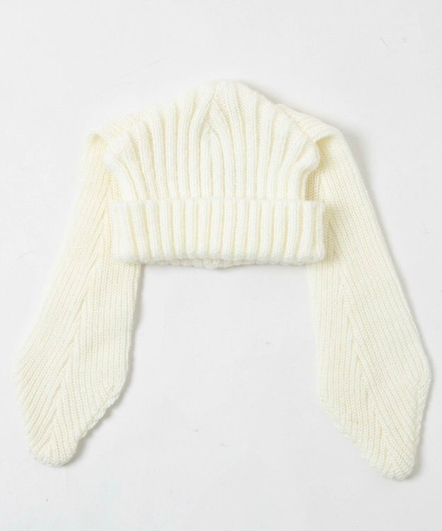 WEGO ウサミミニットキャップ オフホワイト