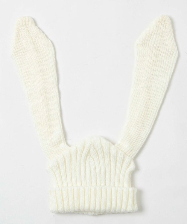 WEGO ウサミミニットキャップ オフホワイト