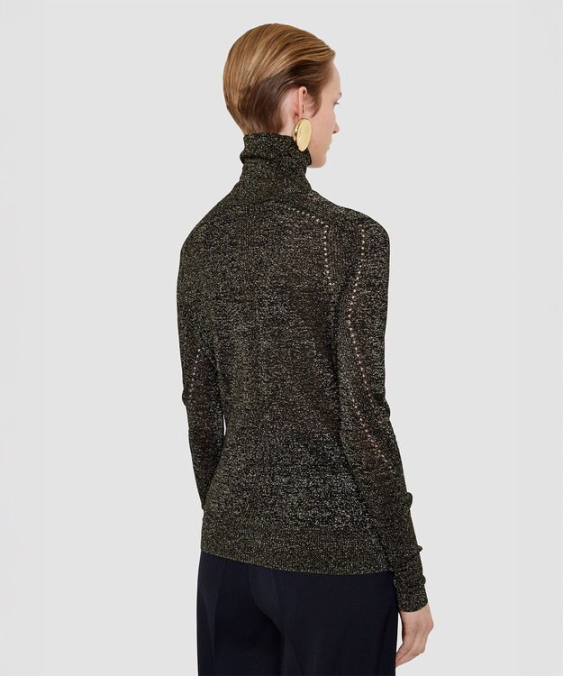 JOSEPH ルレックスニット　ハイネックニット Black / Gilt