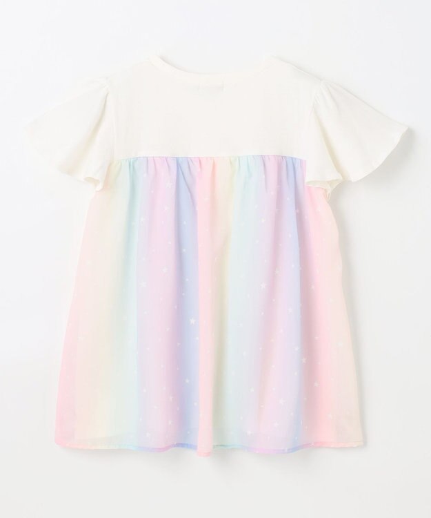 ANY KIDS ひらひら バックシャンTシャツ エクリュ