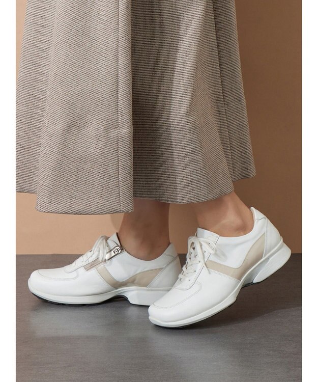 ASICS WALKING ペダラ レディース 4E ホワイト系