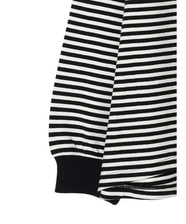 AMERICAN HOLIC 刺繍ロゴミニ裏毛ボートネックチュニック Border