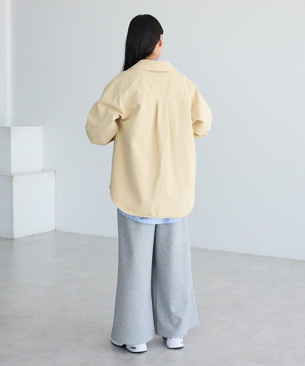 CRAFT STANDARD BOUTIQUE ワークシャツブルゾン Light Beige