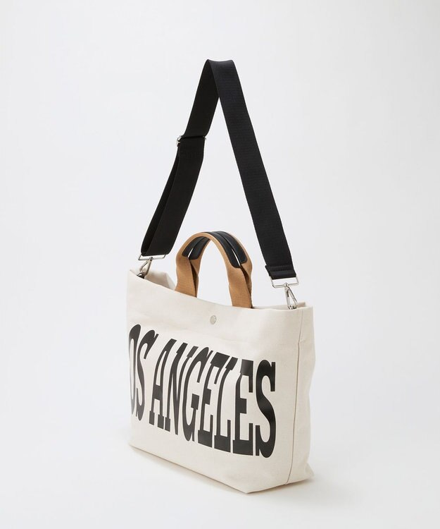 TOPKAPI 【Breath TOPKAPI】シティ プリント キャンバス 2way トートバッグ / A4対応 オフ