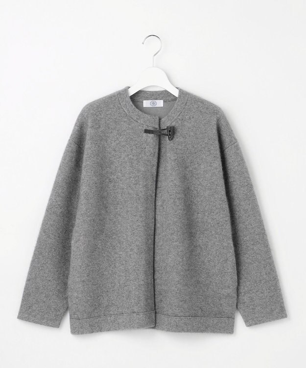 J.PRESS LADIES L RACOON カーディガン グレー系