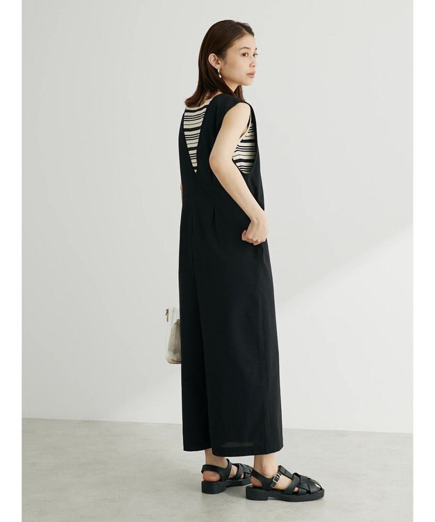 Green Parks スクエアネックニットタンクトップ Charcoal Gray