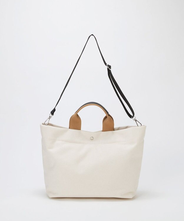 TOPKAPI 【Breath TOPKAPI】シティ プリント キャンバス 2way トートバッグ / A4対応 オフ