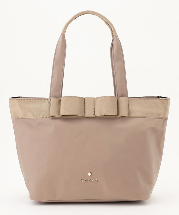 TOCCA 【撥水・A4サイズ対応】RIBBON BRICK A4TOTE トートバッグ [新色]ベージュ系