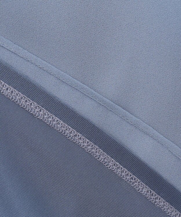 J.PRESS LADIES ストレッチジョーゼット Vネック カットソー スカイブルー系