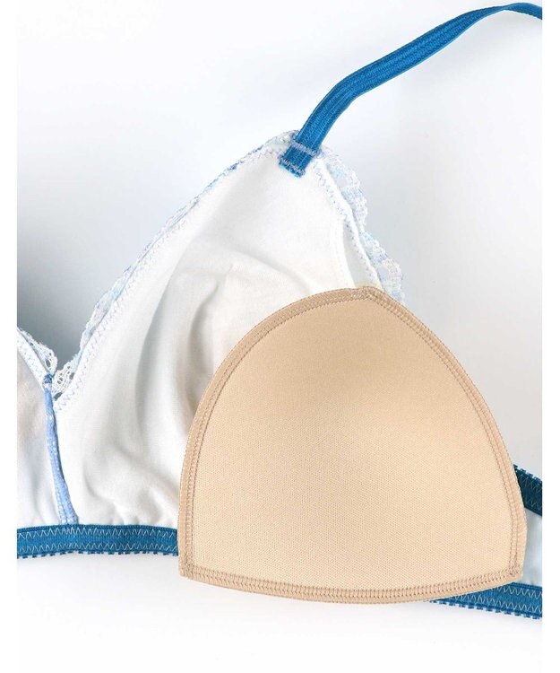 une nana cool MADE WITH LIBERTY FABRIC 【綿混】三角レース BU