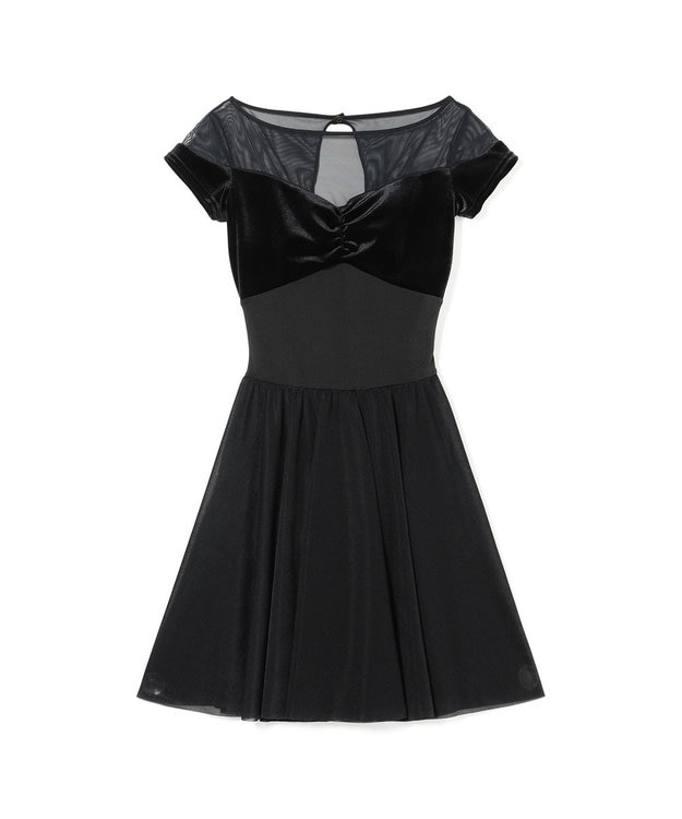 Chacott スカート付レオタード ブラック