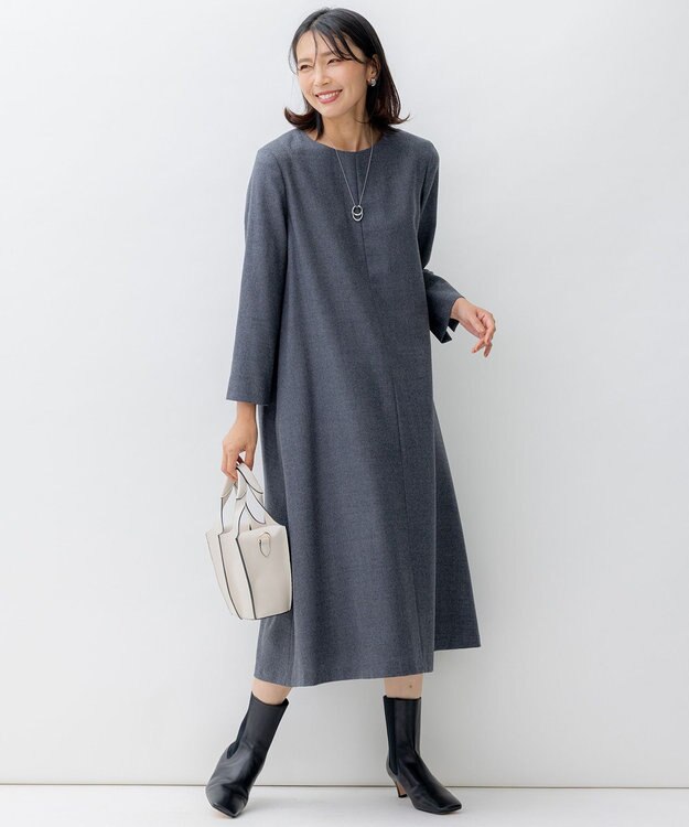 23区 アウトシームミニショルダー バッグ アイボリー系