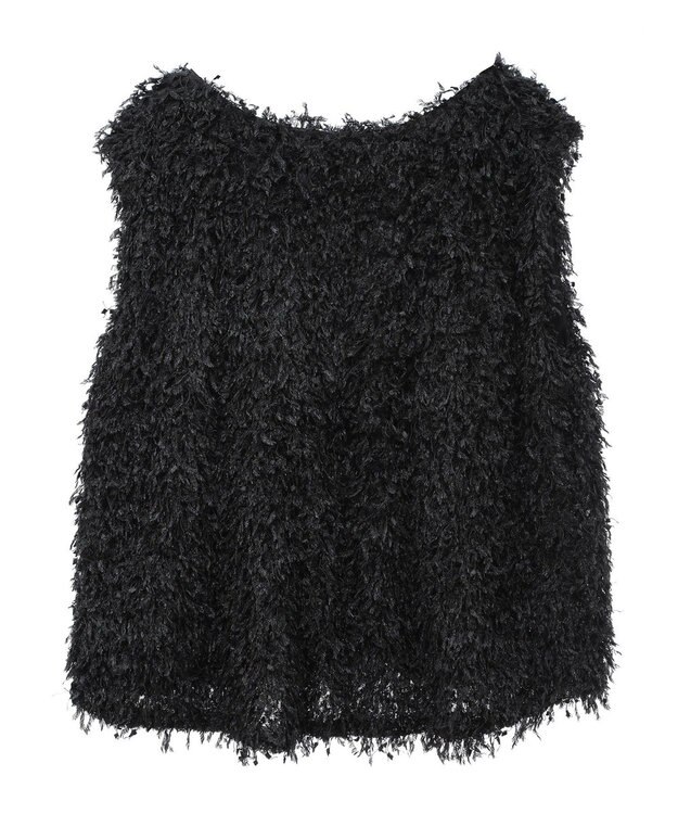 Green Parks ・ＳＵＧＡＲ　ＳＰＯＯＮ　フェザーヤーンベスト Black