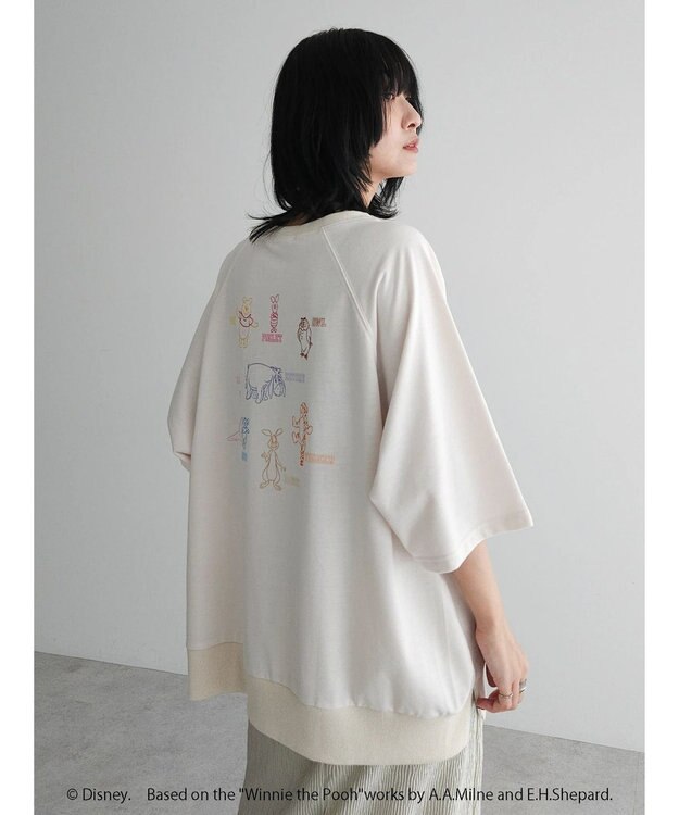 Green Parks Ｗｉｎｎｉｅ　ｔｈｅ　Ｐｏｏｈ／７分袖プルオーバー Ivory