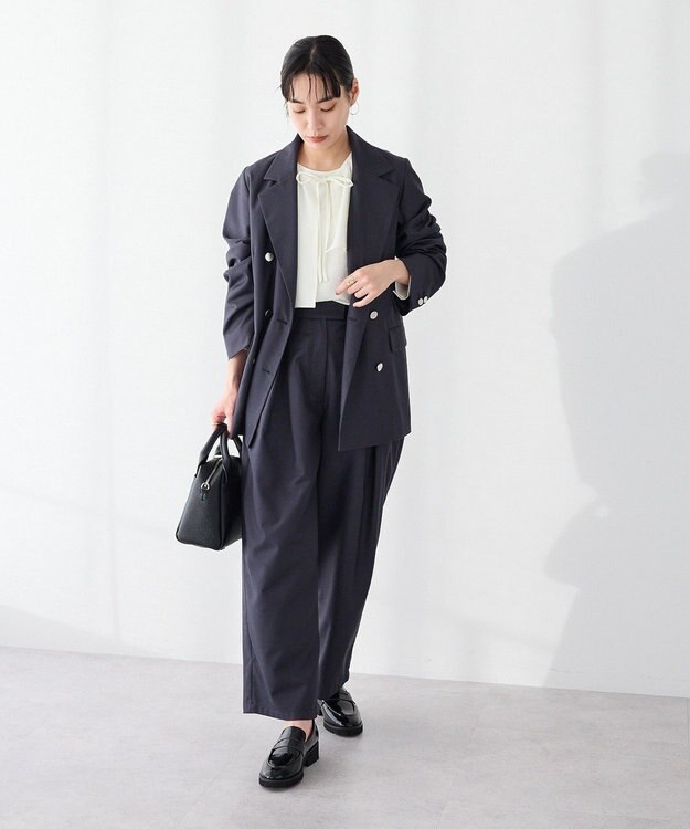 CRAFT STANDARD BOUTIQUE ＜セレモニー＞フロントタックカーブパンツ Gray
