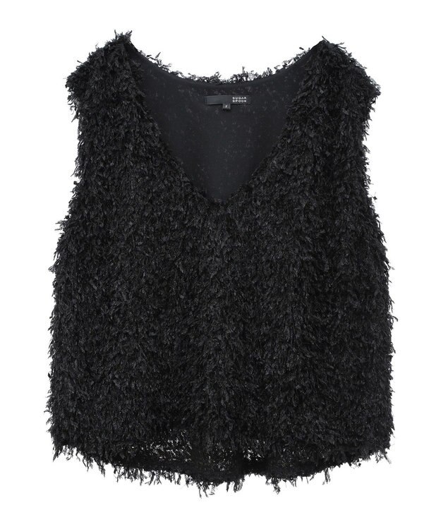 Green Parks ・ＳＵＧＡＲ　ＳＰＯＯＮ　フェザーヤーンベスト Black