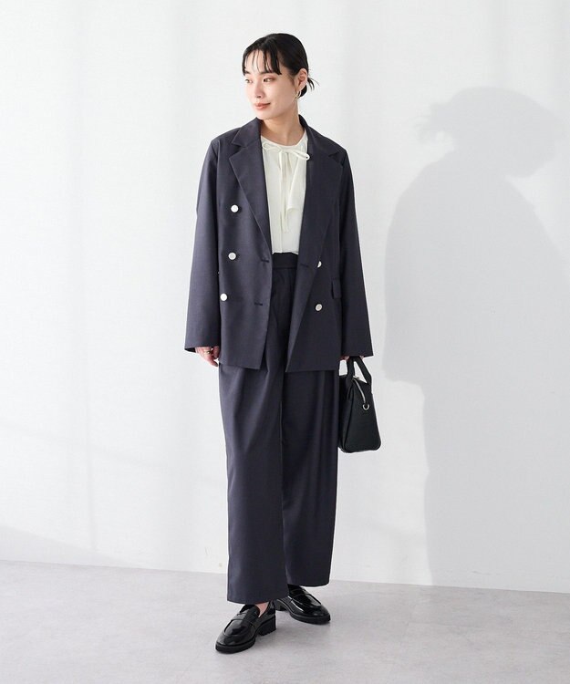 CRAFT STANDARD BOUTIQUE ＜セレモニー＞フロントタックカーブパンツ Gray