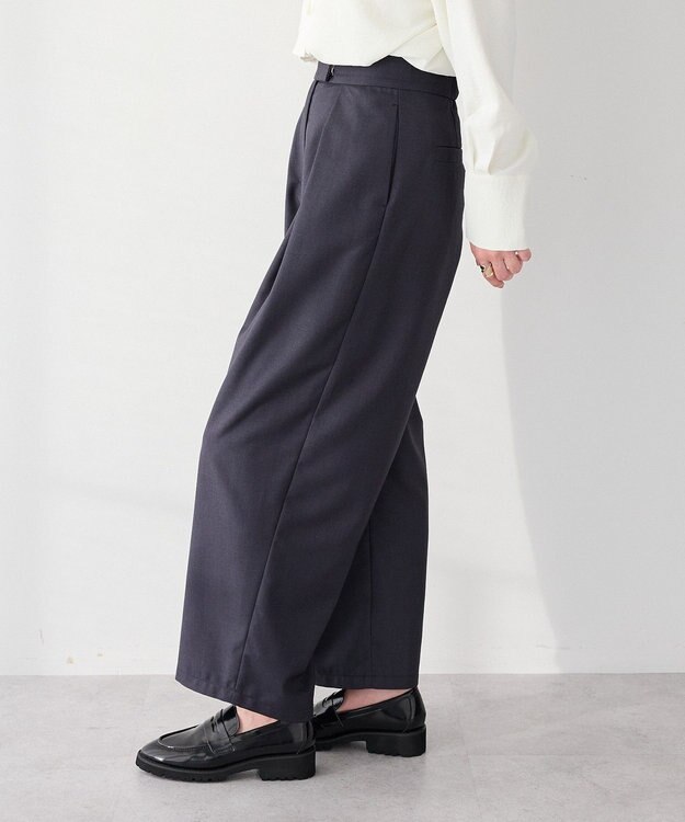 CRAFT STANDARD BOUTIQUE ＜セレモニー＞フロントタックカーブパンツ Gray