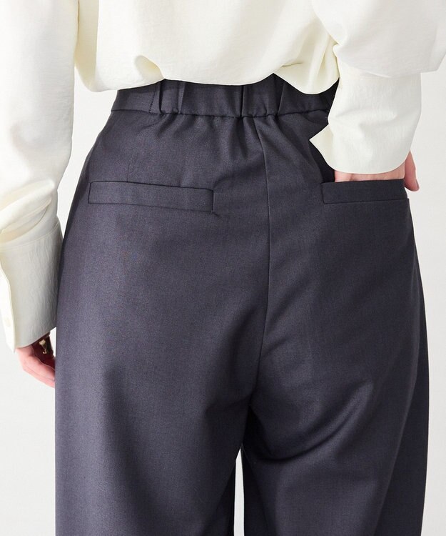 CRAFT STANDARD BOUTIQUE ＜セレモニー＞フロントタックカーブパンツ Gray