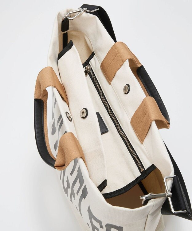 TOPKAPI 【Breath TOPKAPI】シティ プリント キャンバス 2way トートバッグ / A4対応 オフ