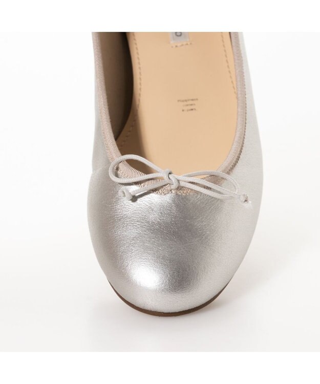 MODE ET JACOMO <MODE ET JACOMO>【レイン対応】ラウンドトゥバレエシューズ シルバー