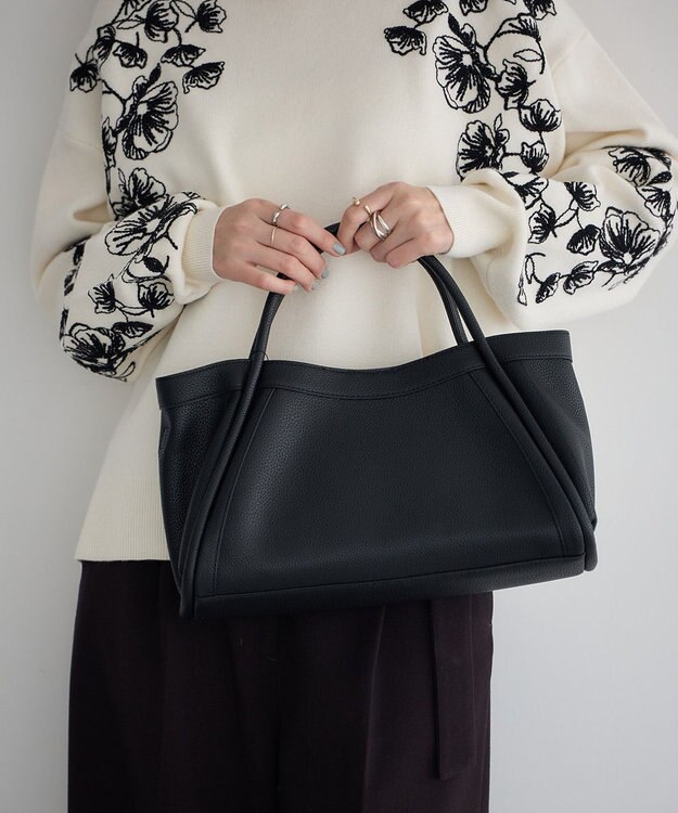 YECCA VECCA 【cache cache】ハンドルシュリンクトート Black