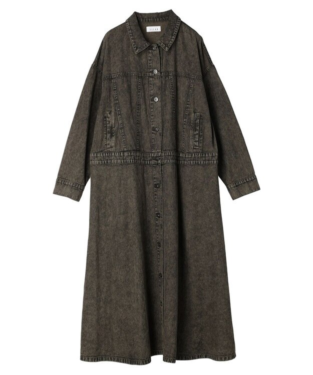 Green Parks ■ＥＳＣＡＲ　デニムジャケットワンピース Brown