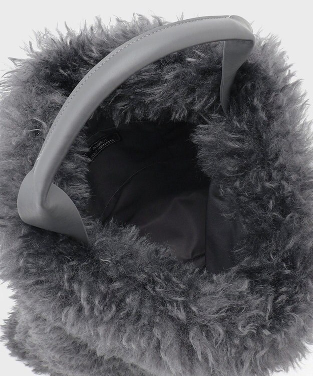 GRACE CONTINENTAL ファービッグトート チャコール